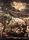 Jacopo Robusti Tintoretto Wall Art - The Miracle of Manna [detail 1]